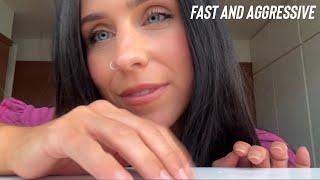 ASMR Fast and Aggressive up close. Random triggers (very minimal talking)