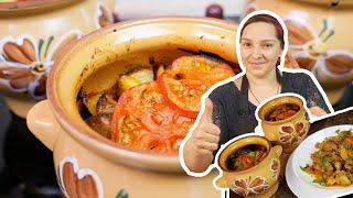 Простая и вкусная еда в горшочках. Старинный рецепт томлёного мяса с картошкой, цыганка готовит.