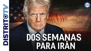 ÚLTIMA HORA TRUMP DA DOS SEMANAS A IRÁN: LA DIPLOMACIA SE ACABA Y EL ATAQUE ESTÁ SOBRE LA MESA
