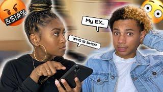 My Ex Texted Me Prank On Girlfriend!! (Things Got Heated!)