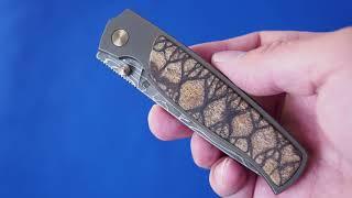 Cheburkov Custom Strizh Small Damascus Coral Russia