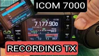 ICOM IC-7000 Record Audio & Playback