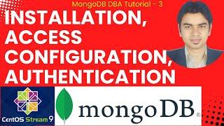 Install MongoDB 8, Authentication and allow access from remote server on CentOS 9 #mongodb #mongo