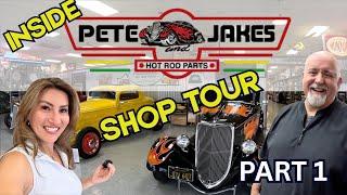 SHOP TOUR PETE AND JAKE'S HOT ROD PARTS WITH JASON SLOVER