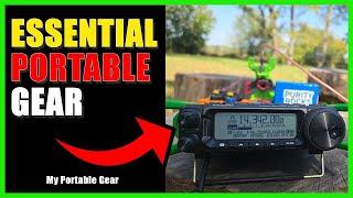 My ESSENTIAL Portable HF Ham Radio Gear & Setup!!!!!!!! #hamradio