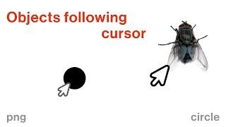 Circle and Fly following cursor (custom cursor animation for Cargo Collective)