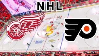 Detroit Red Wings vs Philadelphia Flyers | 2024 NHL Play by Play Live Score