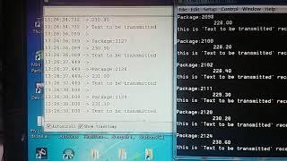 STM32 NRF24L01 transmitter receiver sample output successful data communication