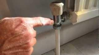 How to repair a leaking radiator valve.