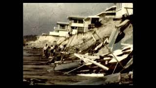 Beach Erosion caused by Cyclone Glenda June 1967, Main Beach, Gold Coast, Australia