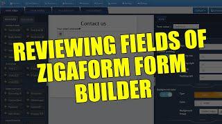 Exploring fields of zigaform form builder