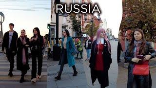 Walking tour in Russia: Samara from Leningradskaya street to the Volga river