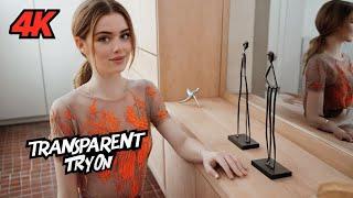 [4K] Transparent Try-On Haul  | Sheer Lingerie, Mesh & Bikini Outfits#2