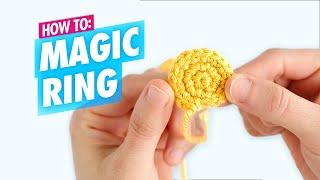 How to Crochet: Best Magic Ring Tutorial - Easiest for Amigurumi Beginners