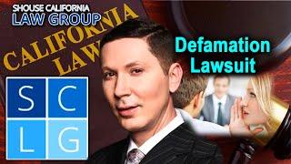 Defamation in California -- "When can I sue someone for it?"