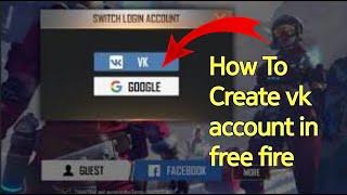 How to Create vk account in free fire |free fire vk account kaise banaye #shorts