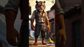 The Tiger Becomes Very Rich By Stealing Chicks Every Day#hen #farmer #ai #tiger