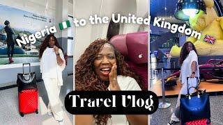 TRAVEL VLOG | LEAVING NIGERIA  TO LONDON, UNITED KINGDOM  | QATAR AIRWAYS ️ | PACK WITH ME 