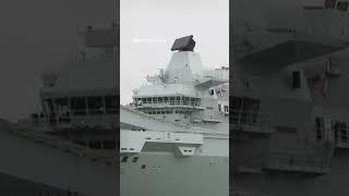 Royal Navy flagship HMS Queen Elizabeth sets sail 