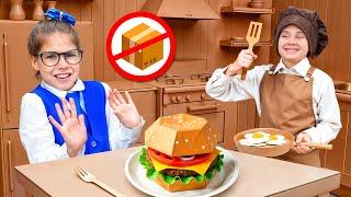 Eva and Friends Cardboard Cafe Adventure for kids