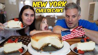 Brits Discover NEW YORK CHEESECAKE - Is this the BEST Cheesecake EVER ?!?!