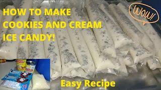 HOW TO MAKE COOKIES AND CREAM ICE CANDY | PANG NEGOSYO | SIMPLE RECIPE