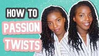 HOW TO DO YOUR OWN PASSION TWISTS WITHOUT RUBBERBANDS (MEDIUM LENGTH)