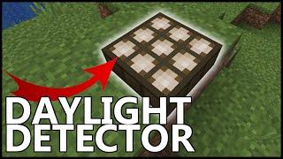 How To Use The DAYLIGHT DETECTOR In Minecraft