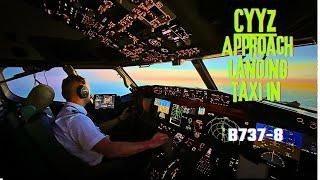 B737 MAX Night Approach and Landing ( FULL ATC !)