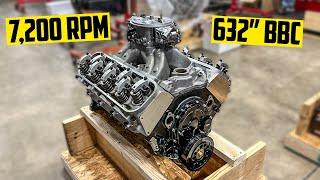 632" Big Block Chevy Turns 7,200 RPM!! - Pump Gas / Solid Roller