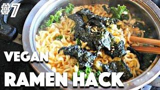 VEGAN RAMEN HACK | #7 (30 Videos in 30 Days)  Cheap Lazy Vegan