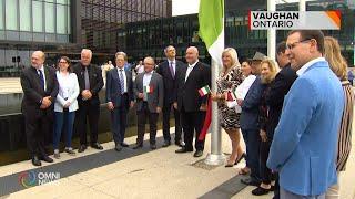 Il Tricolore issato al municipio di Vaughan | OMNI News Italian