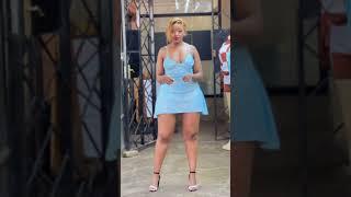 wow ️ She looks beautiful with this Blue  outfit.#outfit #fashion #model #trendingshorts #goviral