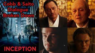 Inception Easter Eggs | All Dialogues of Cobb (Leo) & Saito Broken Down | Nolan Re-uses Lines