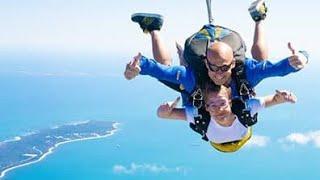 SKYDIVING at north Wollongong Beach Stuart Park 2 Jan 2023    ️