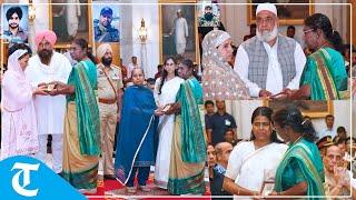 Mothers, wives of martyrs weep as they receive Gallantry Awards from President Droupadi Murmu