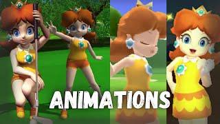  Mario Golf Series - Princess Daisy Animations 