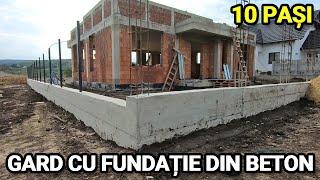 Cum faci un gard simplu cu fundatie din beton – 10 pasi