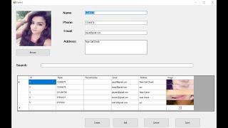 CRUD Operations on Access Database in C# |  Windows Forms Application