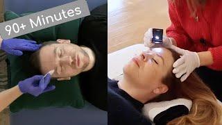 [ASMR] The BEST Face & Skin Mapping Compilation For INSTANT Focus and SLEEP (No middle ads)