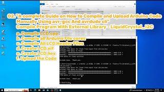 Compile and upload arduino code using avrgcc and avrdude-Compile External Library LiquidCrystal_I2C