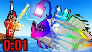 How Many SECRETS Can I Catch In 1 HOUR? (Roblox Fisch)