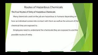 Safety toolbox talk 6 Routes of Hazardous Chemicals