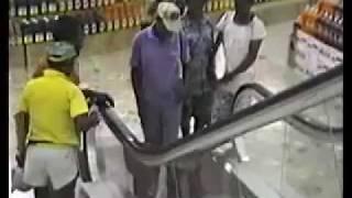 Papua New Guinean Man vs Escalator