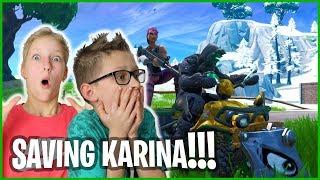 PLAYING FORTNITE WITH KARINA!!!