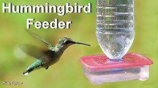 DIY Hummingbird Feeder Homemade - How To Make A Hummingbird Feeder From Plastic Bottle