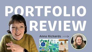 Portfolio review with Anna Rickards x Katie Chappell live illustration, Illustrated Live