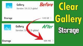 How To Delete Gallery App Data | Mi Gallery Storage Problem | Clear Data Gallery Xiaomi