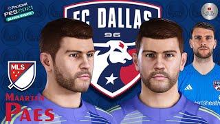 Maarten Paes Face PES 2021 FC Dallas NISZ Gaming | PES 2020 | Create Face PES