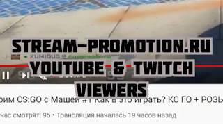 БЕСПЛАТНО! НАКРУТКА ЗРИТЕЛЕЙ НА СТРИМ ЮТУБА И ТВИЧА   VIEWERS FOR YOUTUBE and TWITCH BOTS ПРОГРАММА